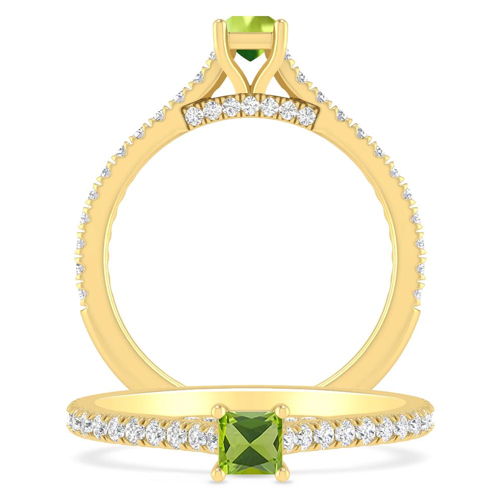 Yellow Gold - Peridot