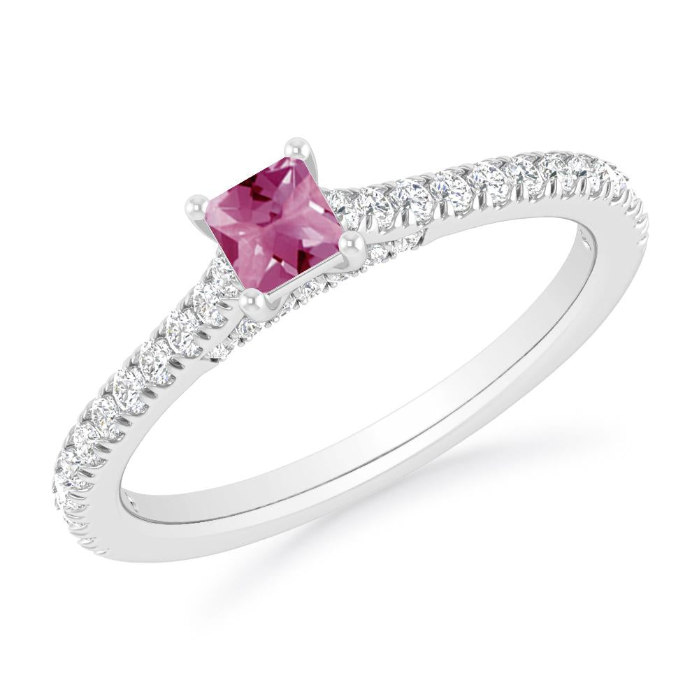 White Gold - Pink Tourmaline