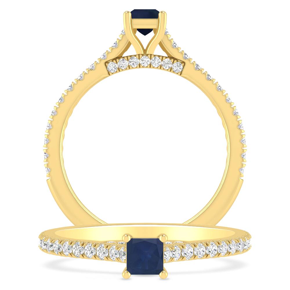 Yellow Gold - Sapphire