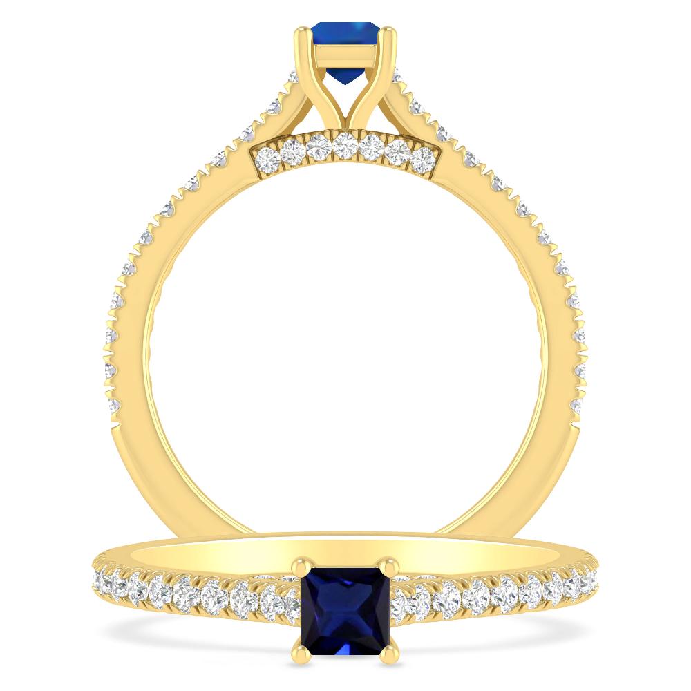 Yellow Gold - Sapphire