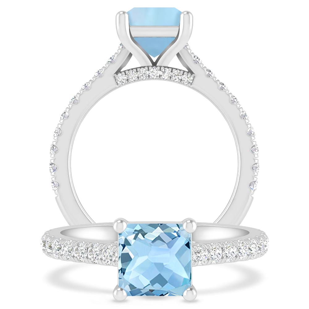 White Gold - Aquamarine