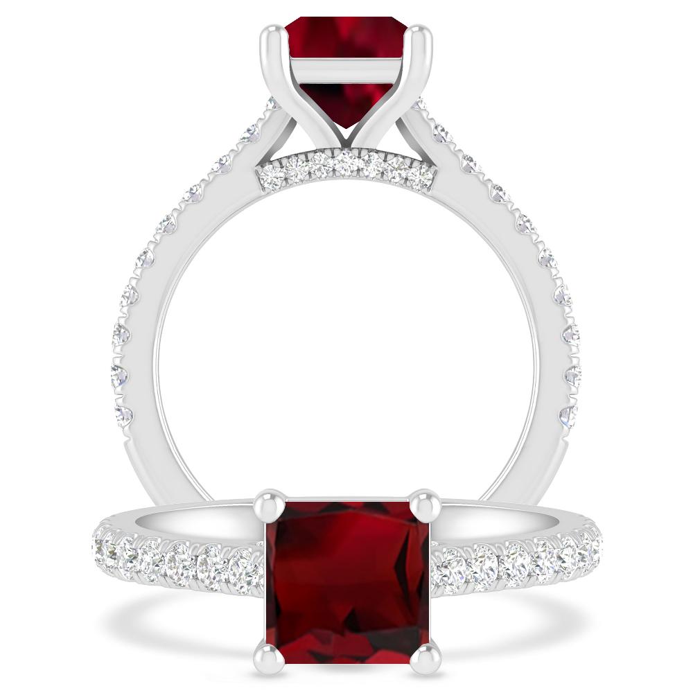 White Gold - Garnet
