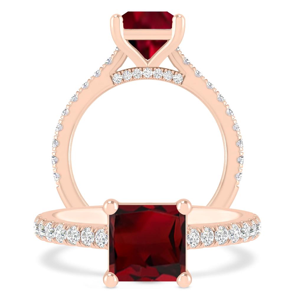 Rose Gold - Garnet