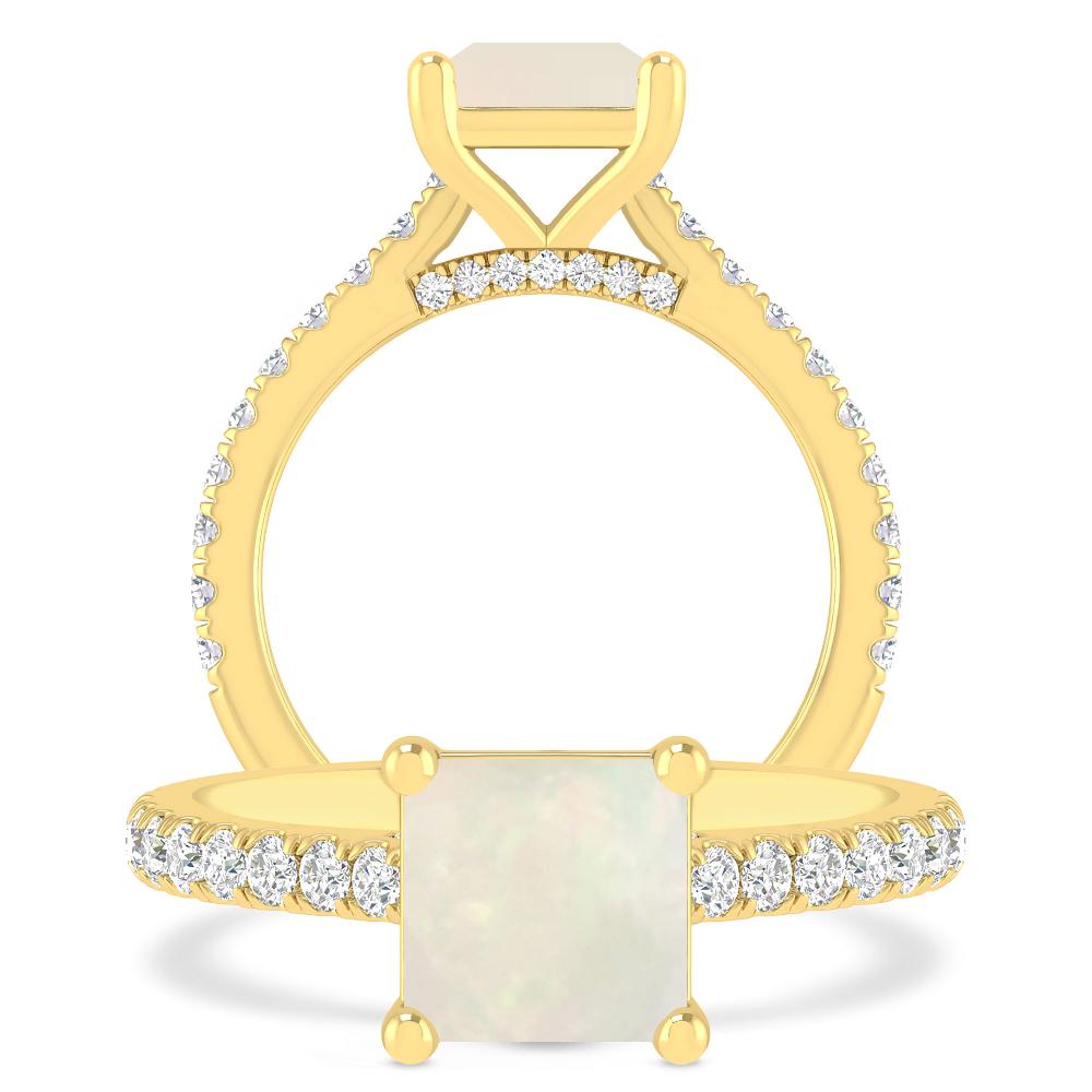 Yellow Gold - Opal