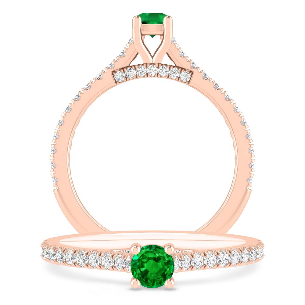 Rose Gold - Emerald