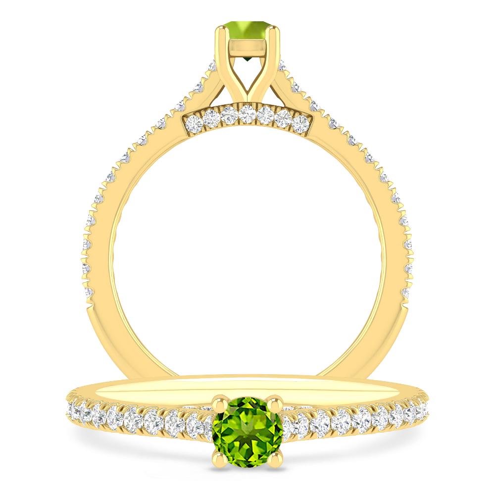 Yellow Gold - Peridot