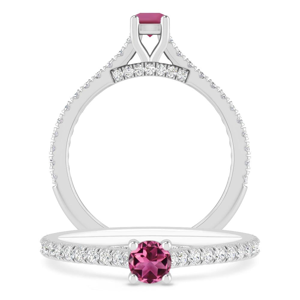 White Gold - Pink Tourmaline