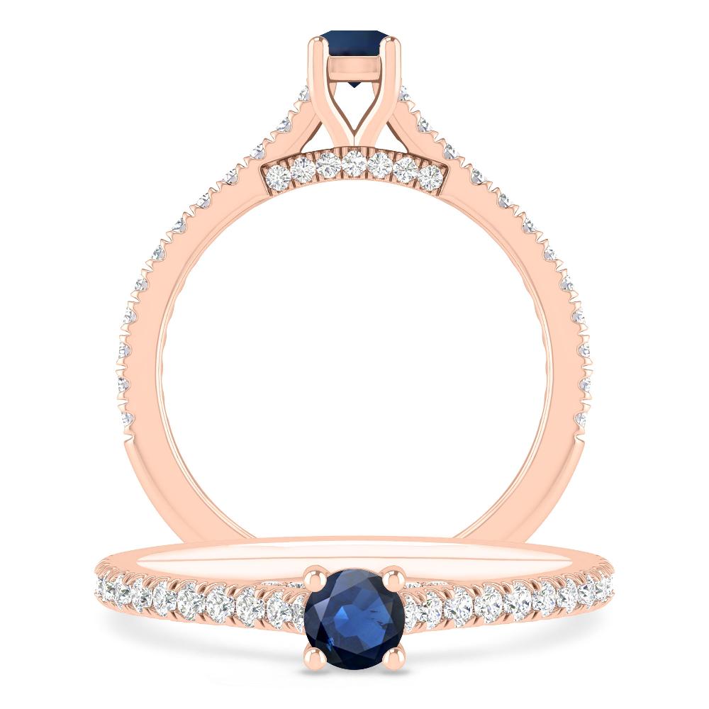 Rose Gold - Sapphire
