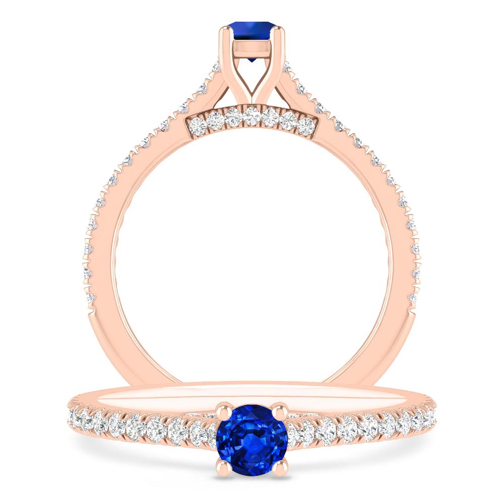 Rose Gold - Sapphire