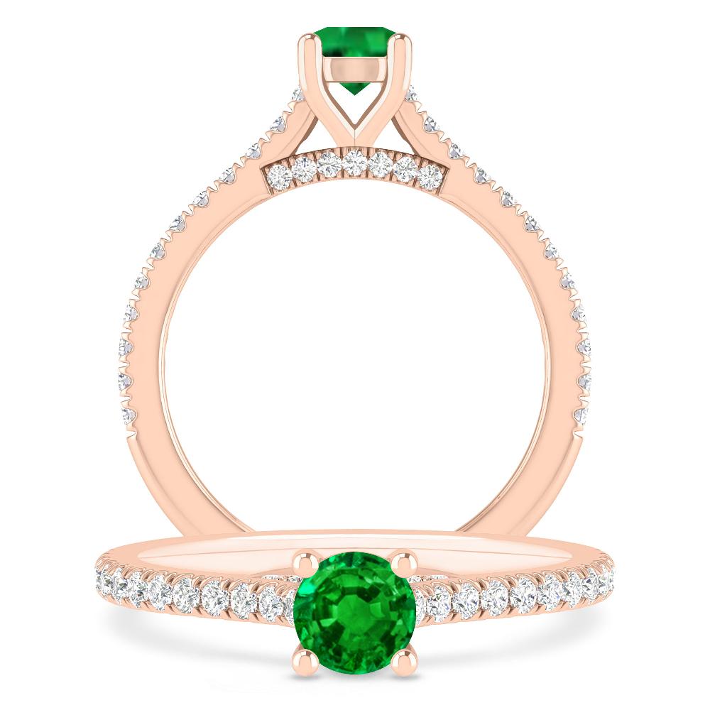 Rose Gold - Emerald