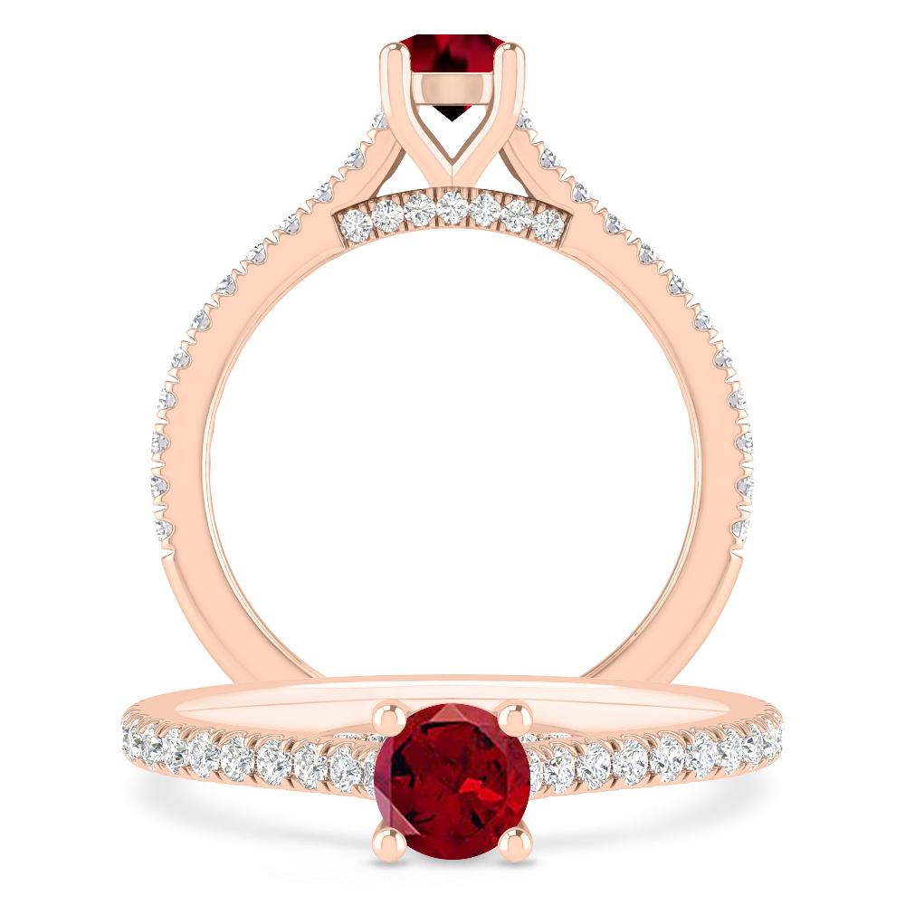 Rose Gold - Garnet