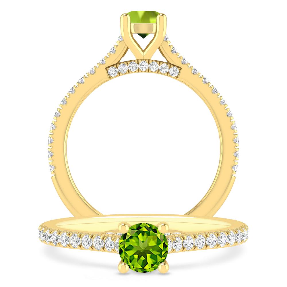 Yellow Gold - Peridot
