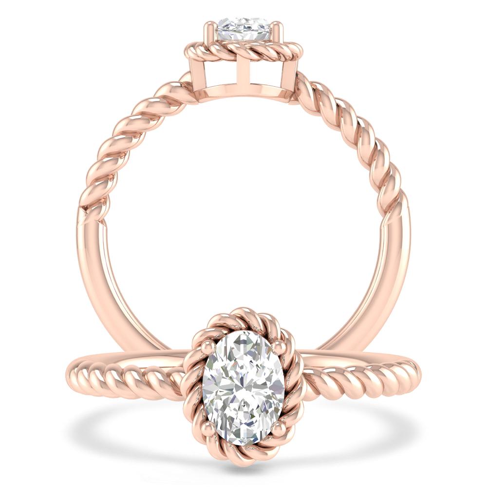Rose Gold - Oval