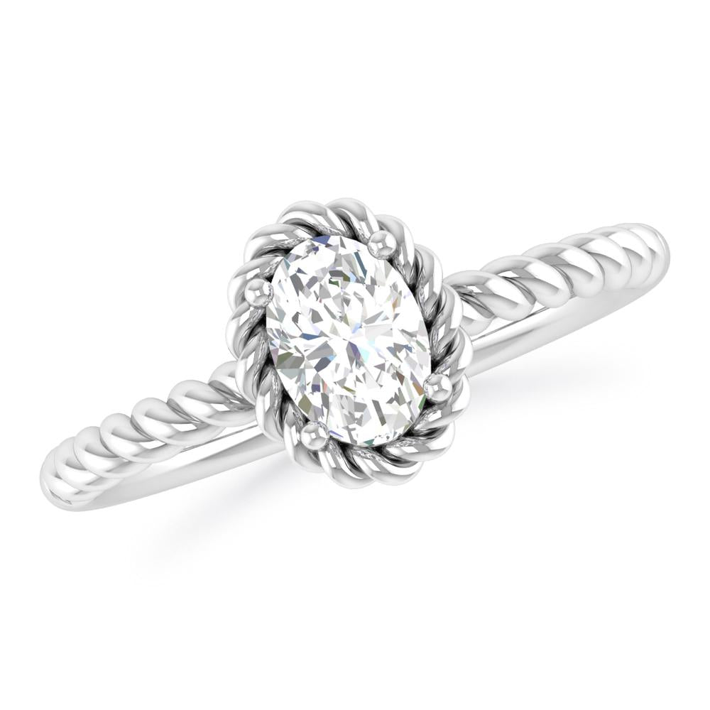 White Gold - Oval