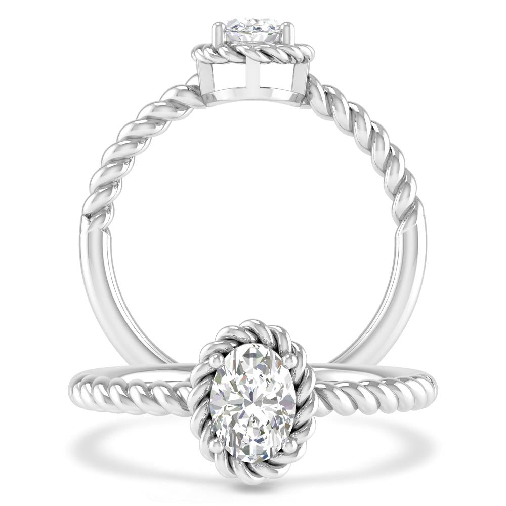 White Gold - Oval