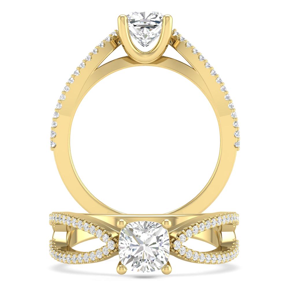 Yellow Gold - Cushion
