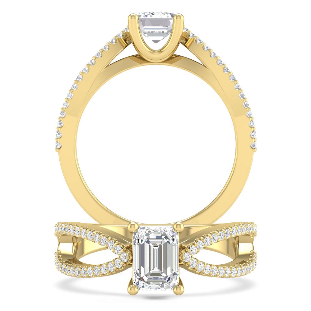 Yellow Gold - Emerald