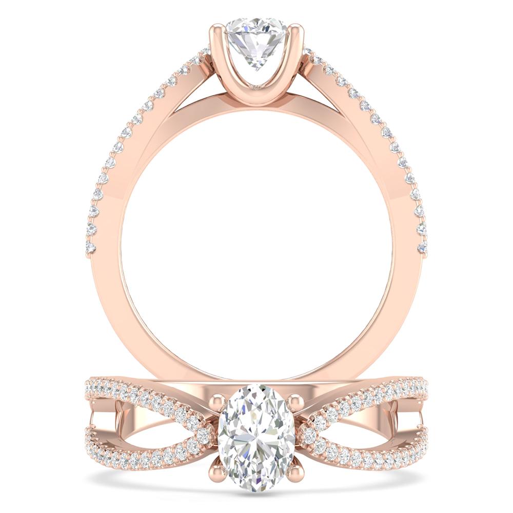 Rose Gold - Oval