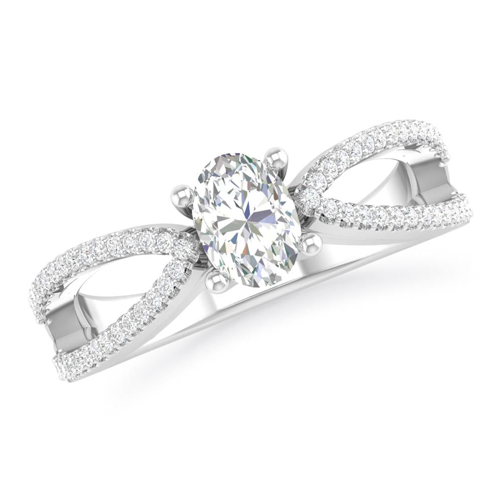 White Gold - Oval