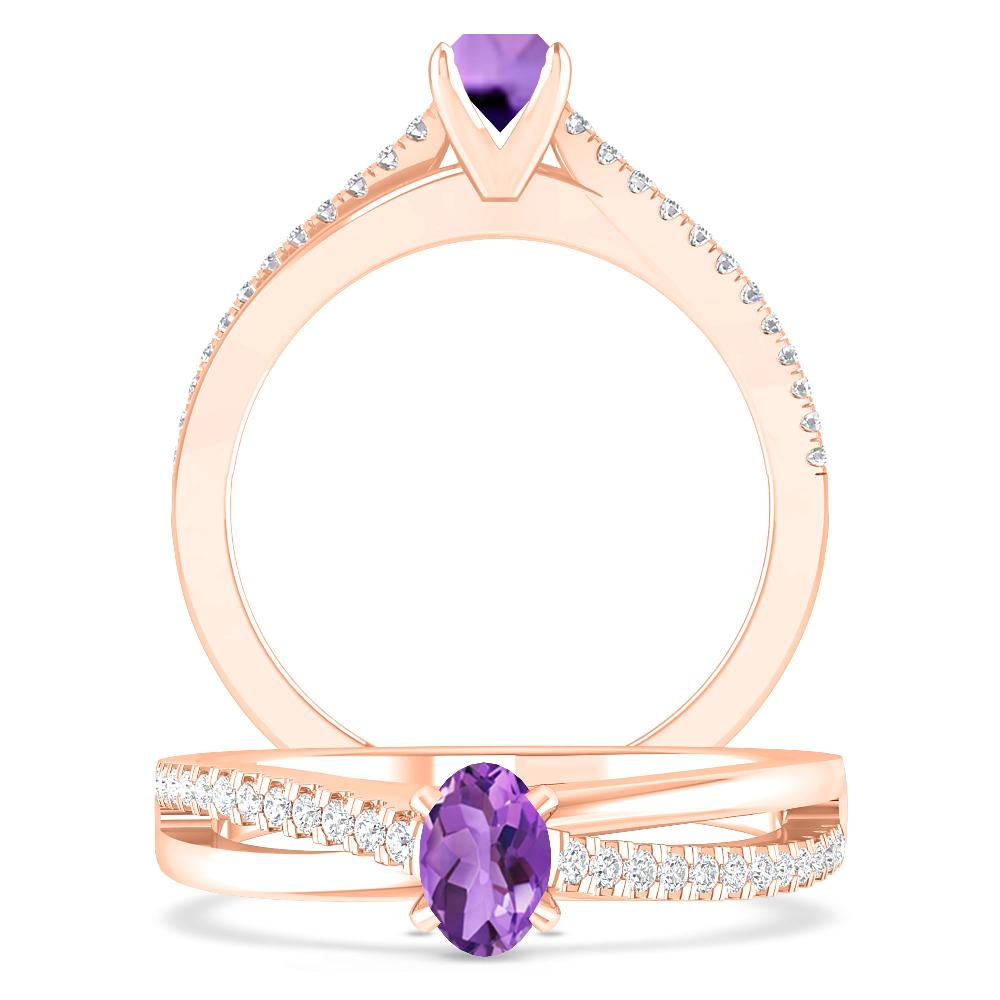 Rose Gold - Amethyst