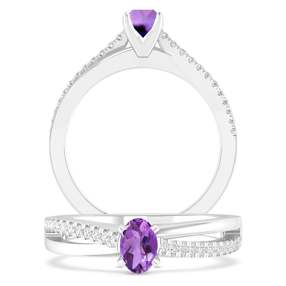 White Gold - Amethyst