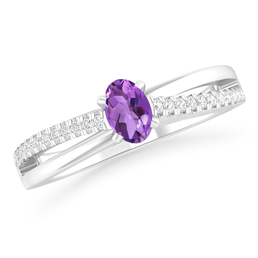 White Gold - Amethyst