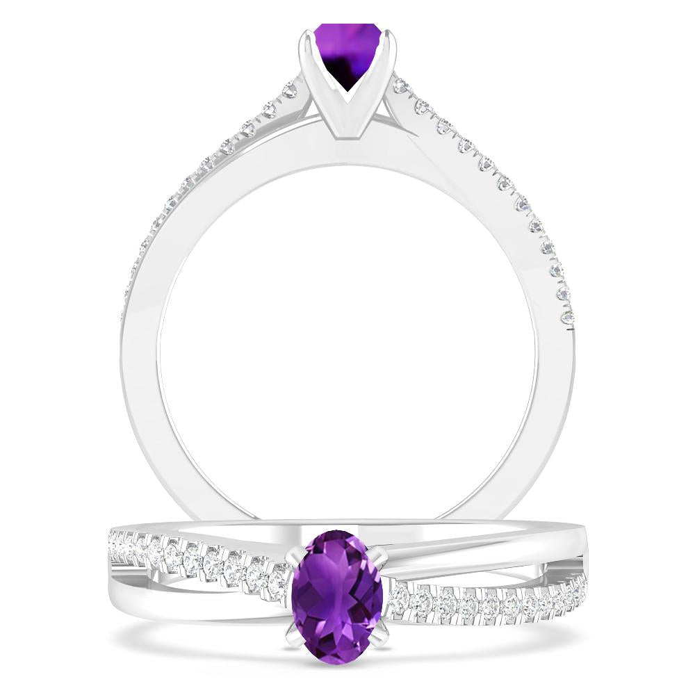 White Gold - Amethyst