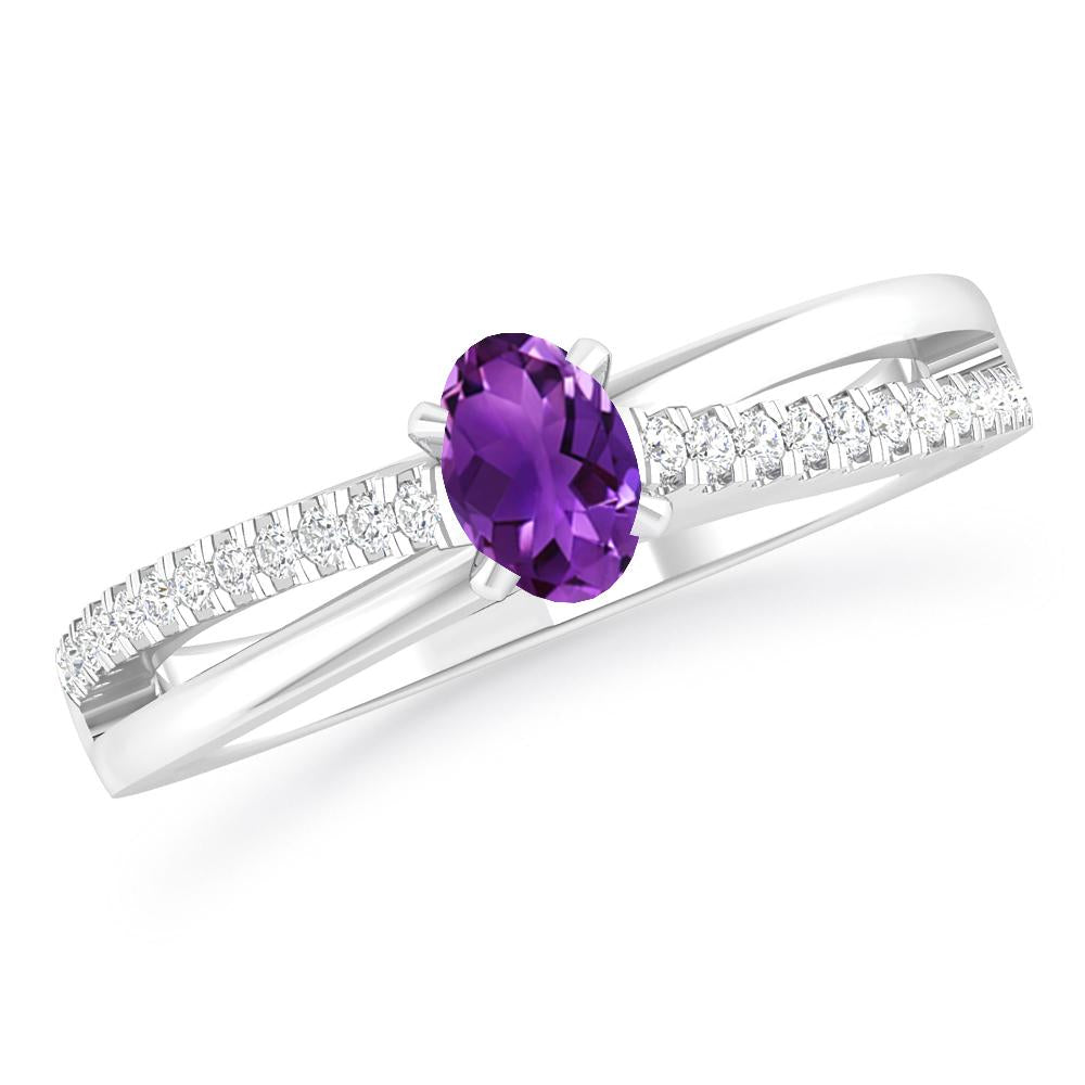 White Gold - Amethyst