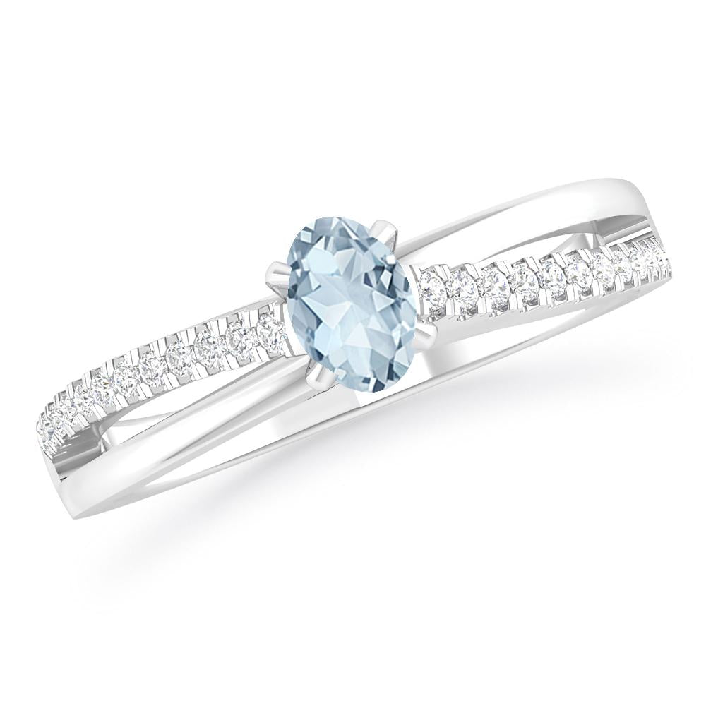 White Gold - Aquamarine