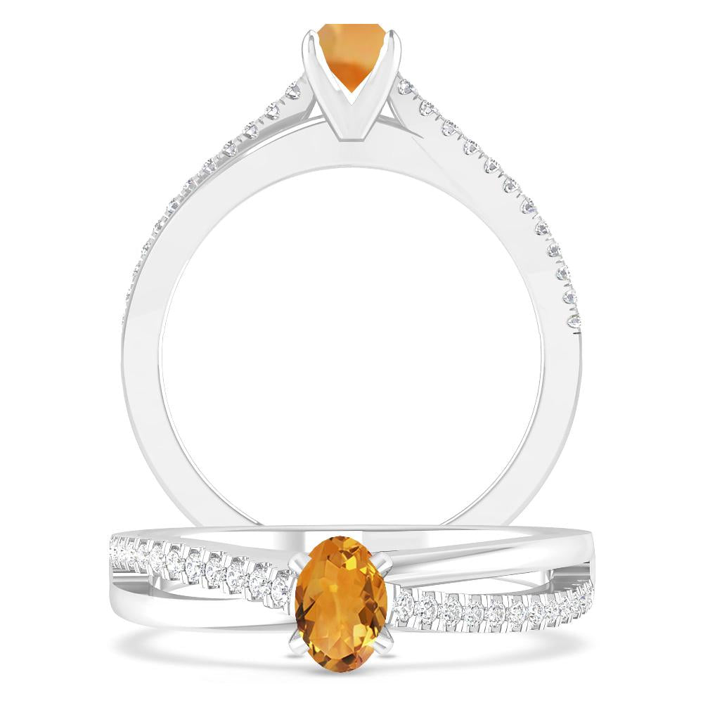 White Gold - Citrine