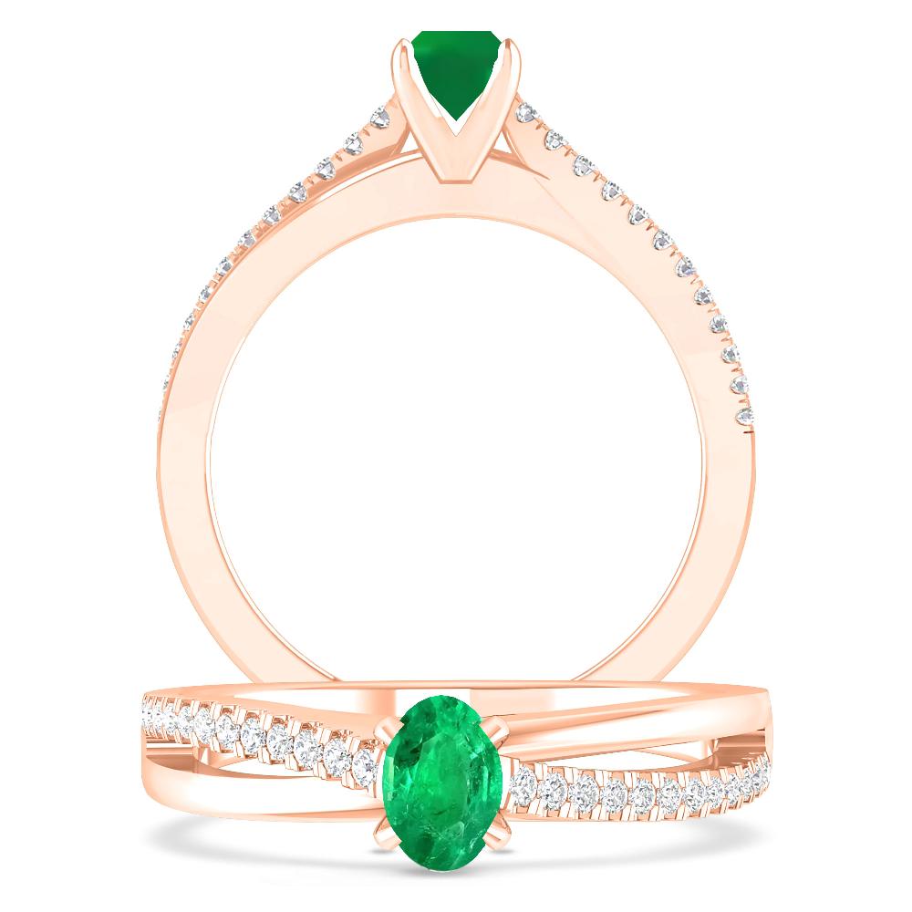 Rose Gold - Emerald