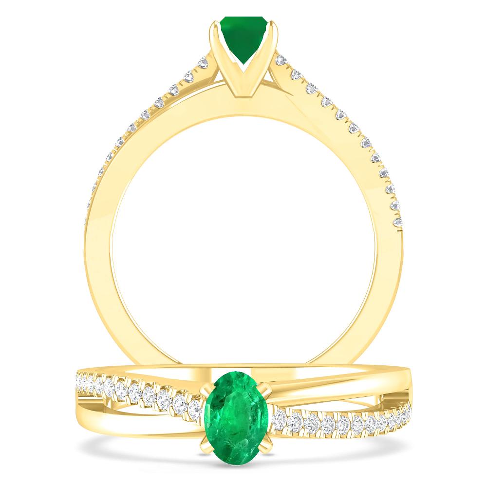 Yellow Gold - Emerald