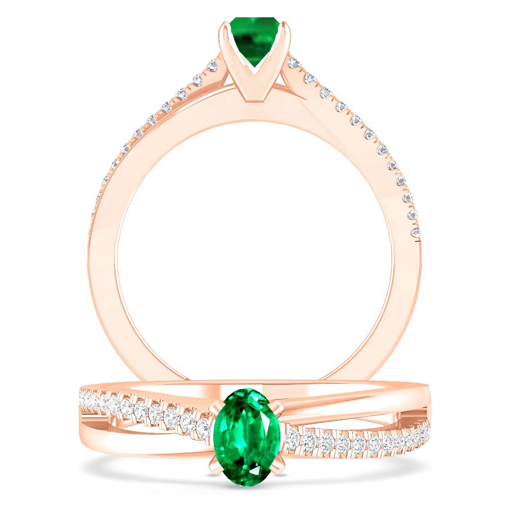 Rose Gold - Emerald