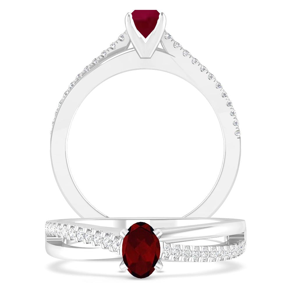 White Gold - Garnet