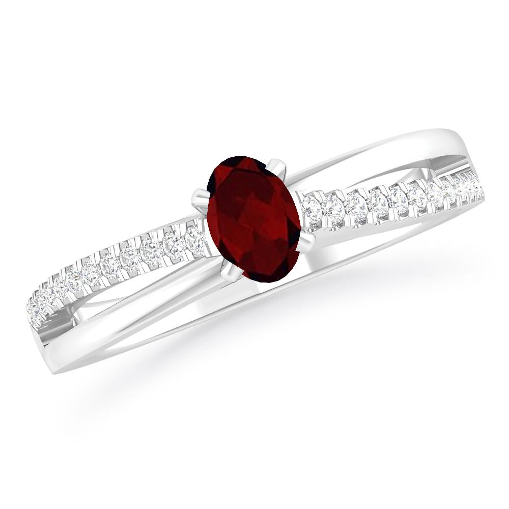 White Gold - Garnet