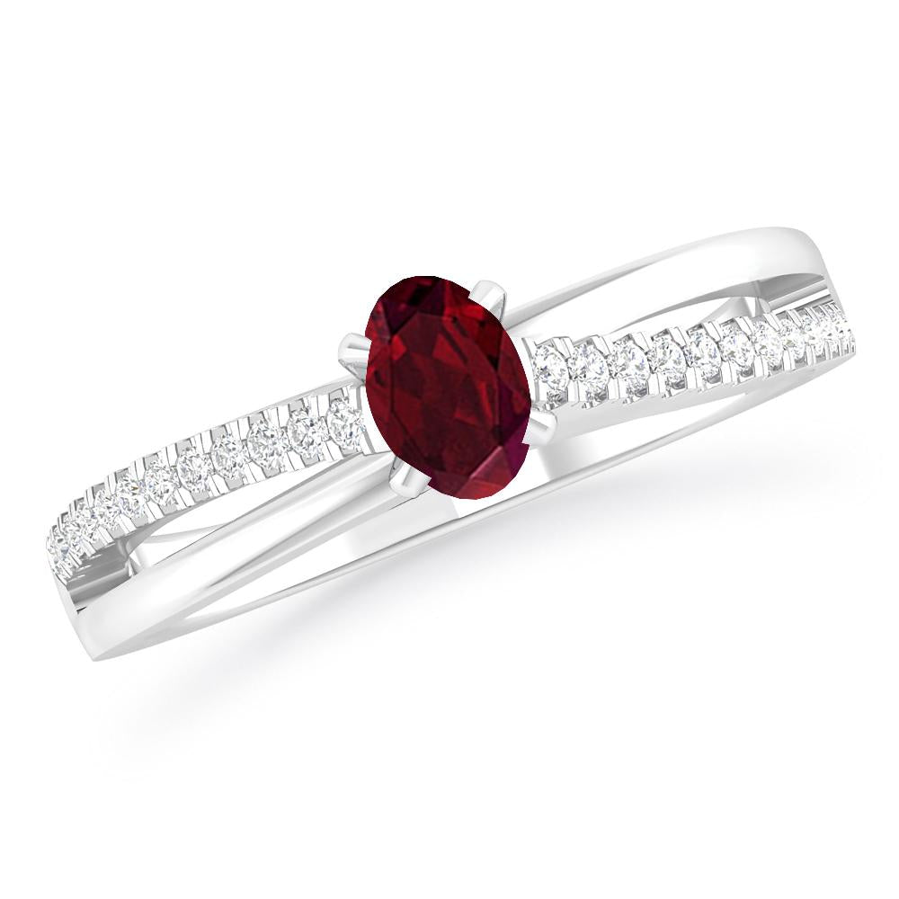 White Gold - Garnet