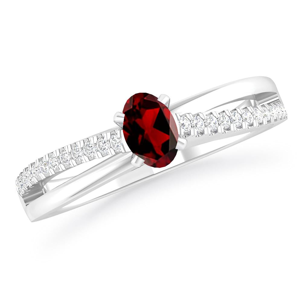 White Gold - Garnet