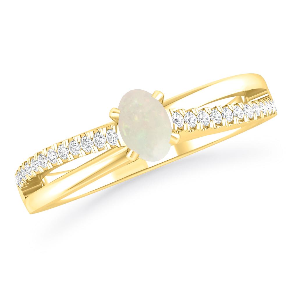 Yellow Gold - Opal