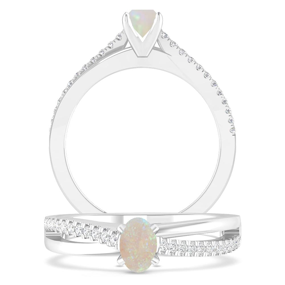 White Gold - Opal