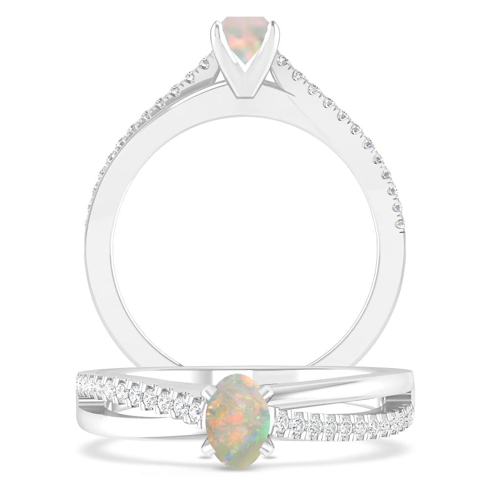 White Gold - Opal