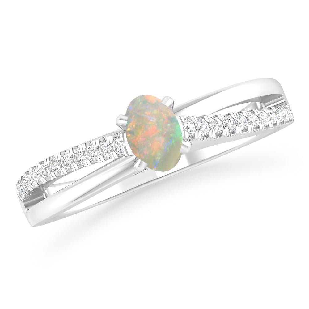 White Gold - Opal