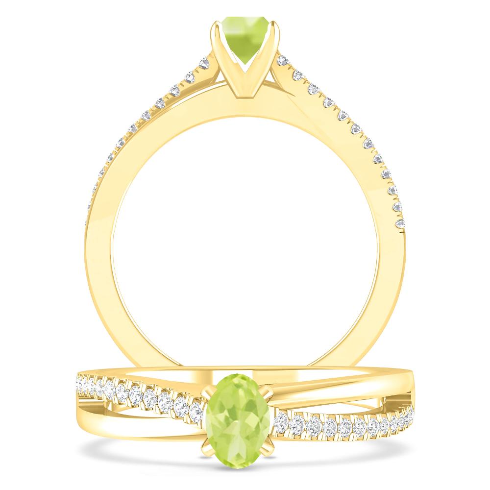 Yellow Gold - Peridot