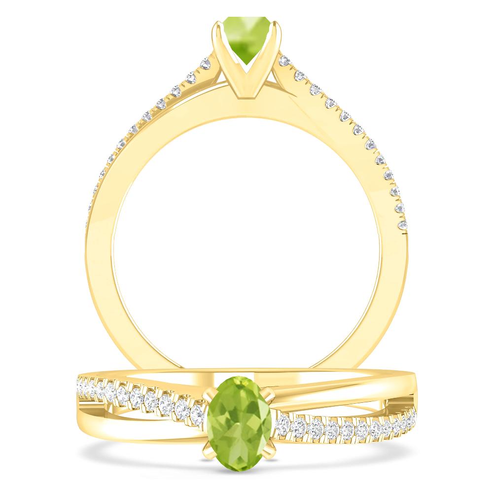 Yellow Gold - Peridot