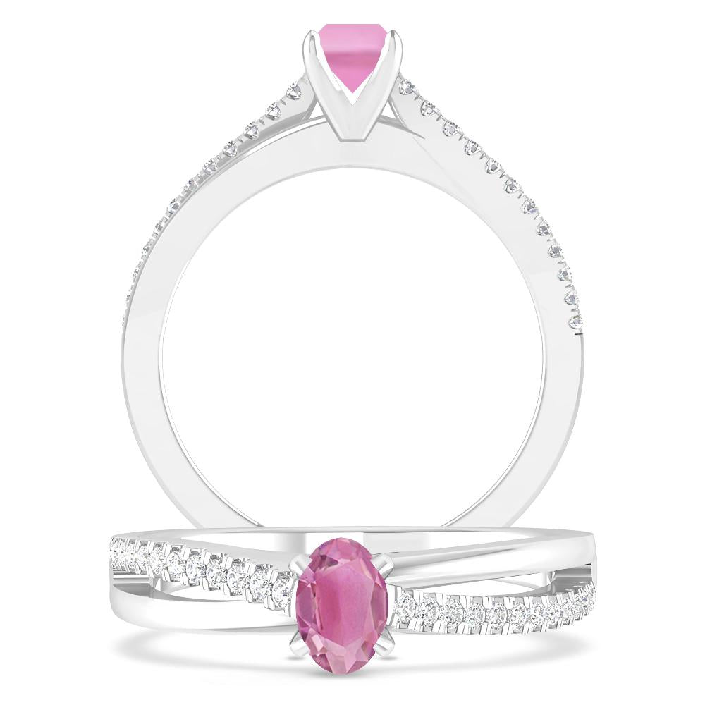 White Gold - Pink Tourmaline