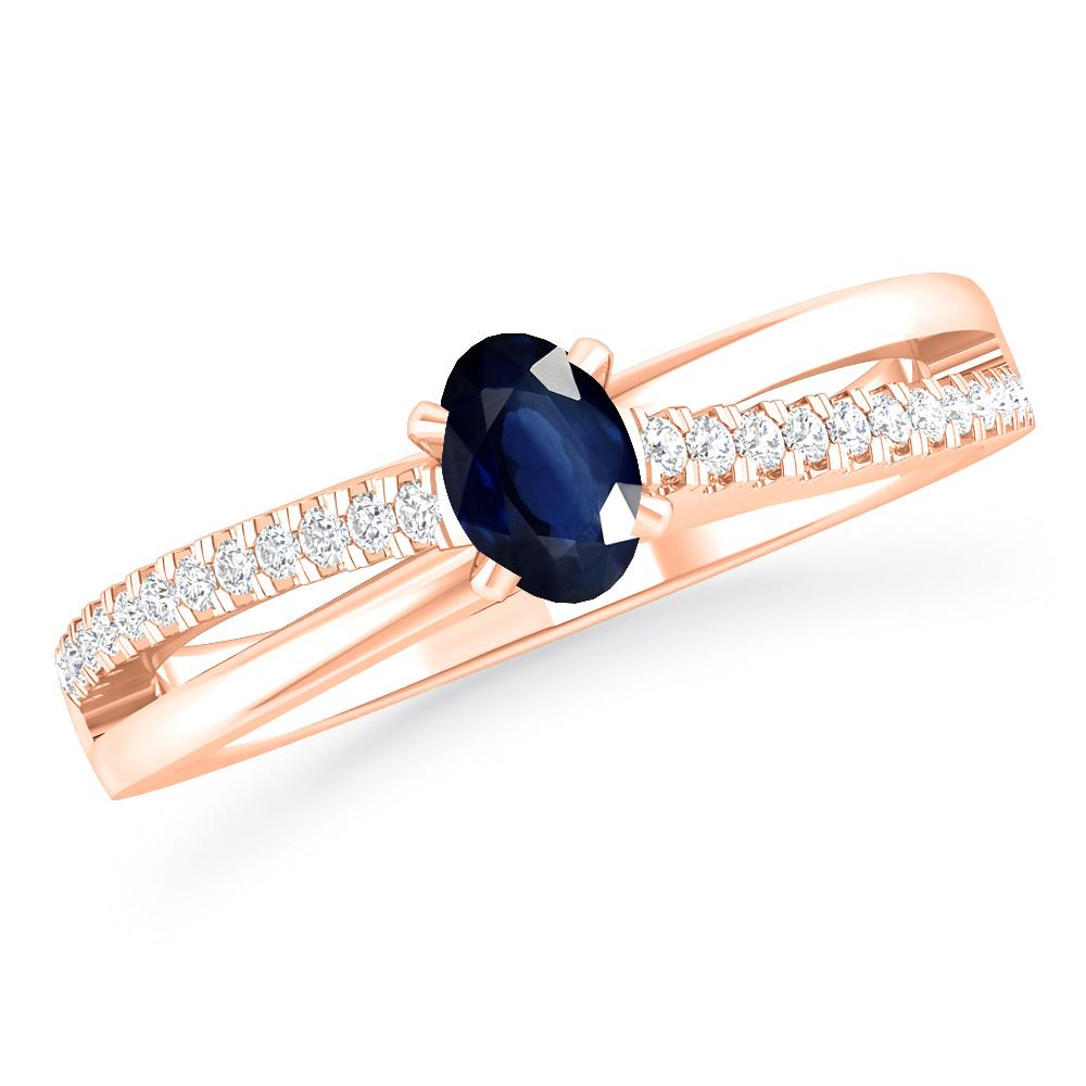 Rose Gold - Sapphire