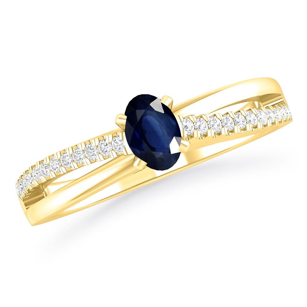 Yellow Gold - Sapphire