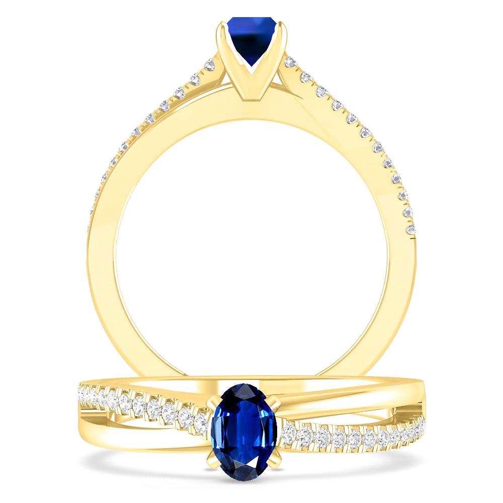 Yellow Gold - Sapphire