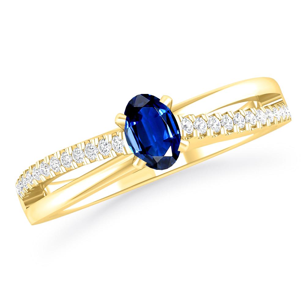 Yellow Gold - Sapphire