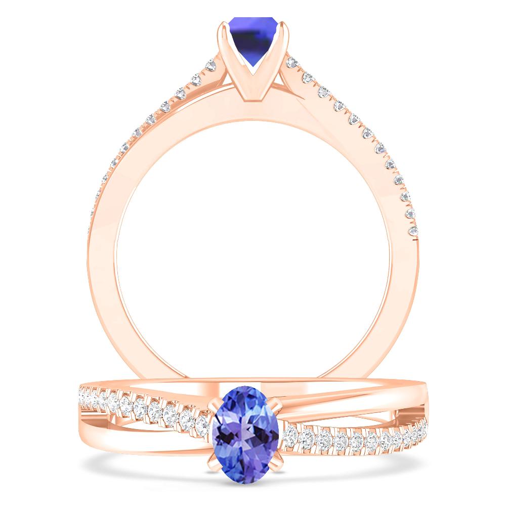 Rose Gold - Tanzanite