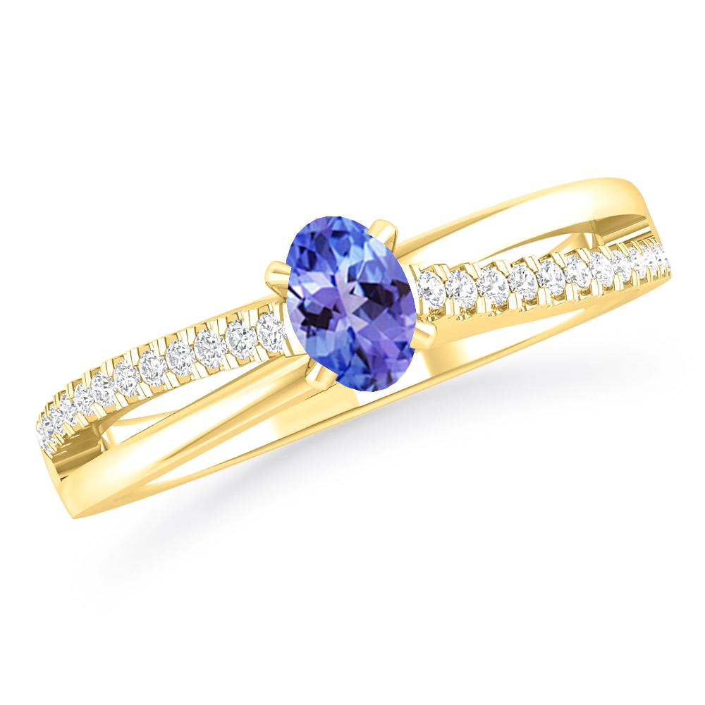 Yellow Gold - Tanzanite
